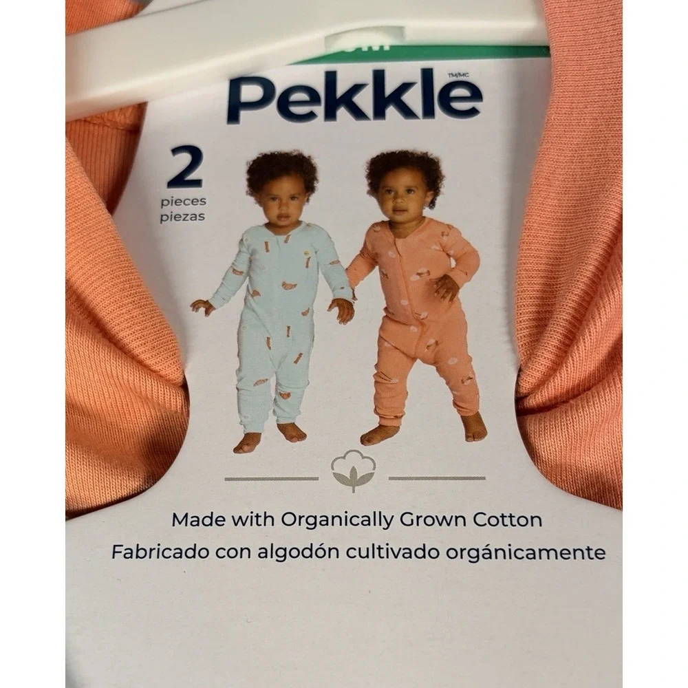 Pekkle 2-pack Sleepers - Bacon & Eggs / Dumplings - 18M - NWT